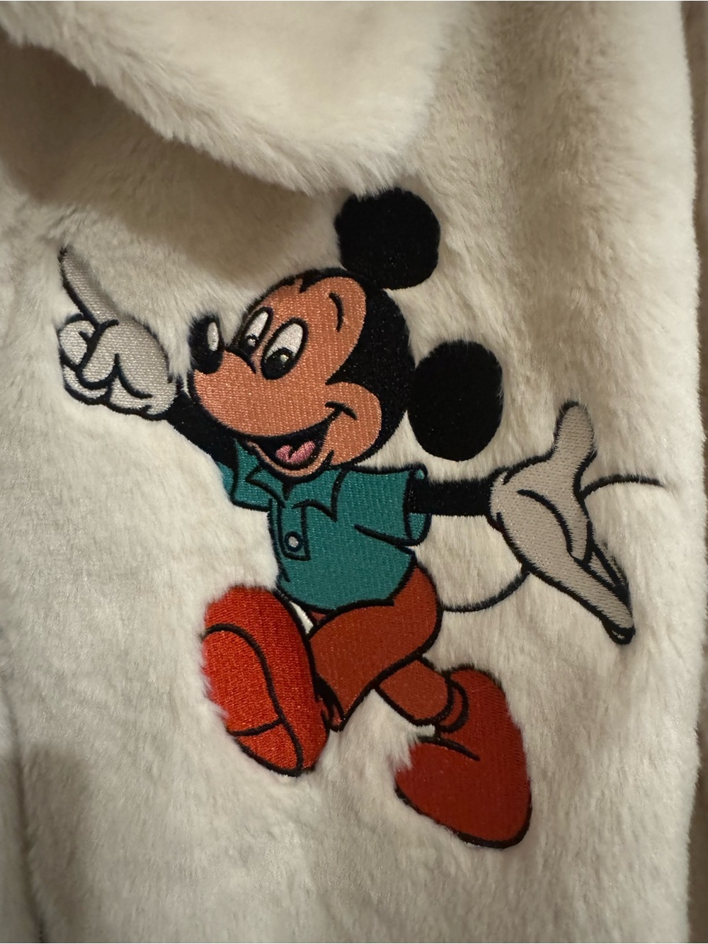 Disney Mickey & Friends Faux Fur Full-Zip Jacket Adult - Picture 4 of 10
